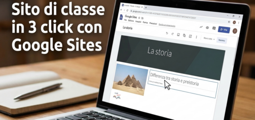 sito di classe con google sites
